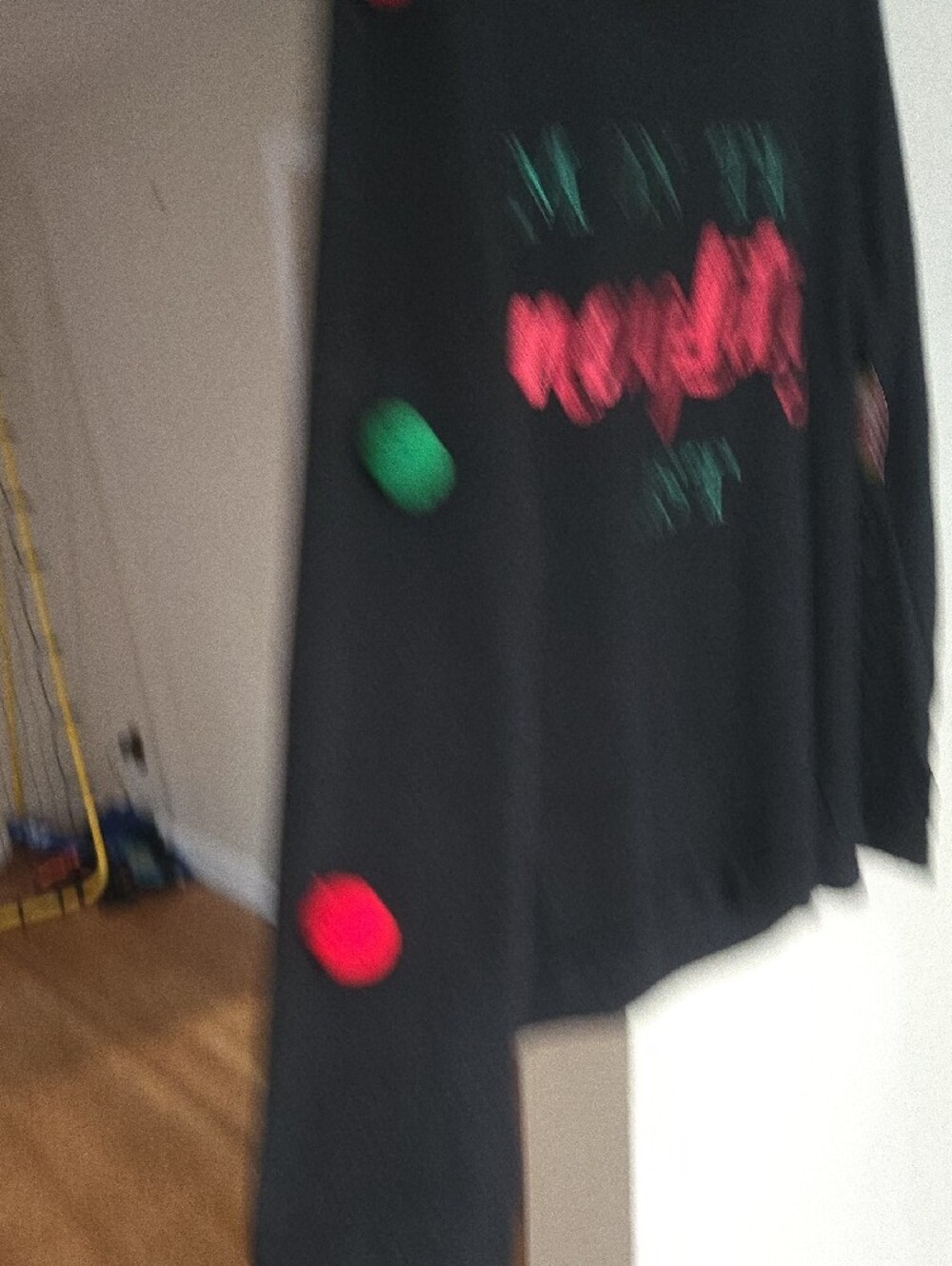 Black "I'm On The Naughty List" Holiday Sweatshirt - Picture 4 of 5